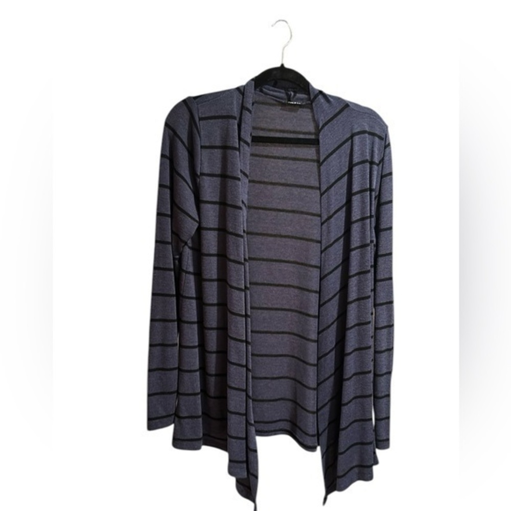 Rue 21 blue and black striped cardigan size unknown